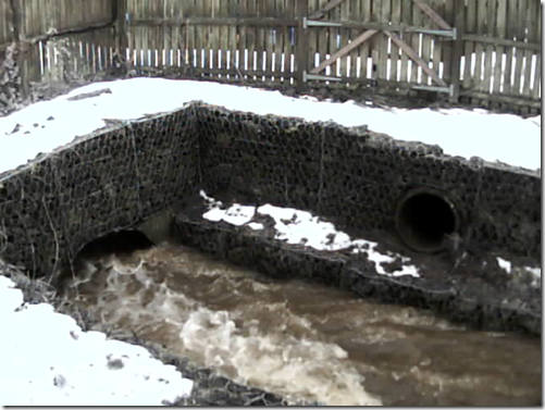Freuchie Mill culvert @2:30pm on 13th January 2011