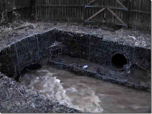 Freuchie Mill culvert 4:30pm 4th Feb 2011
